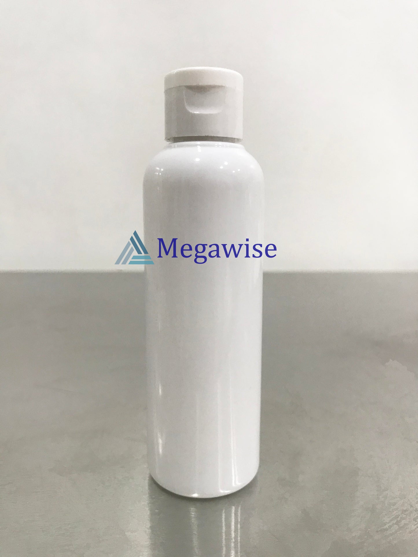 100ml Clear/White Royal Flip Cap (Flat Cap)