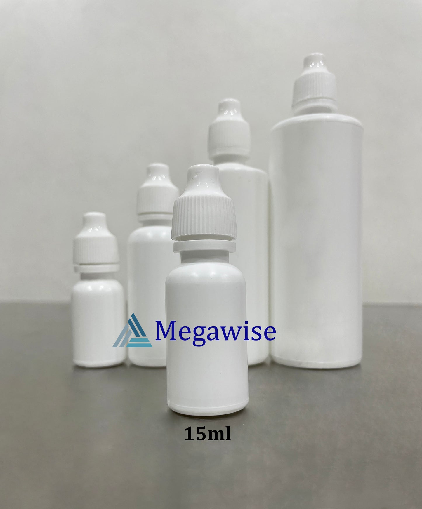 Eye Dropper Clear/White Plastic Squeeze Bottle (LDPE)