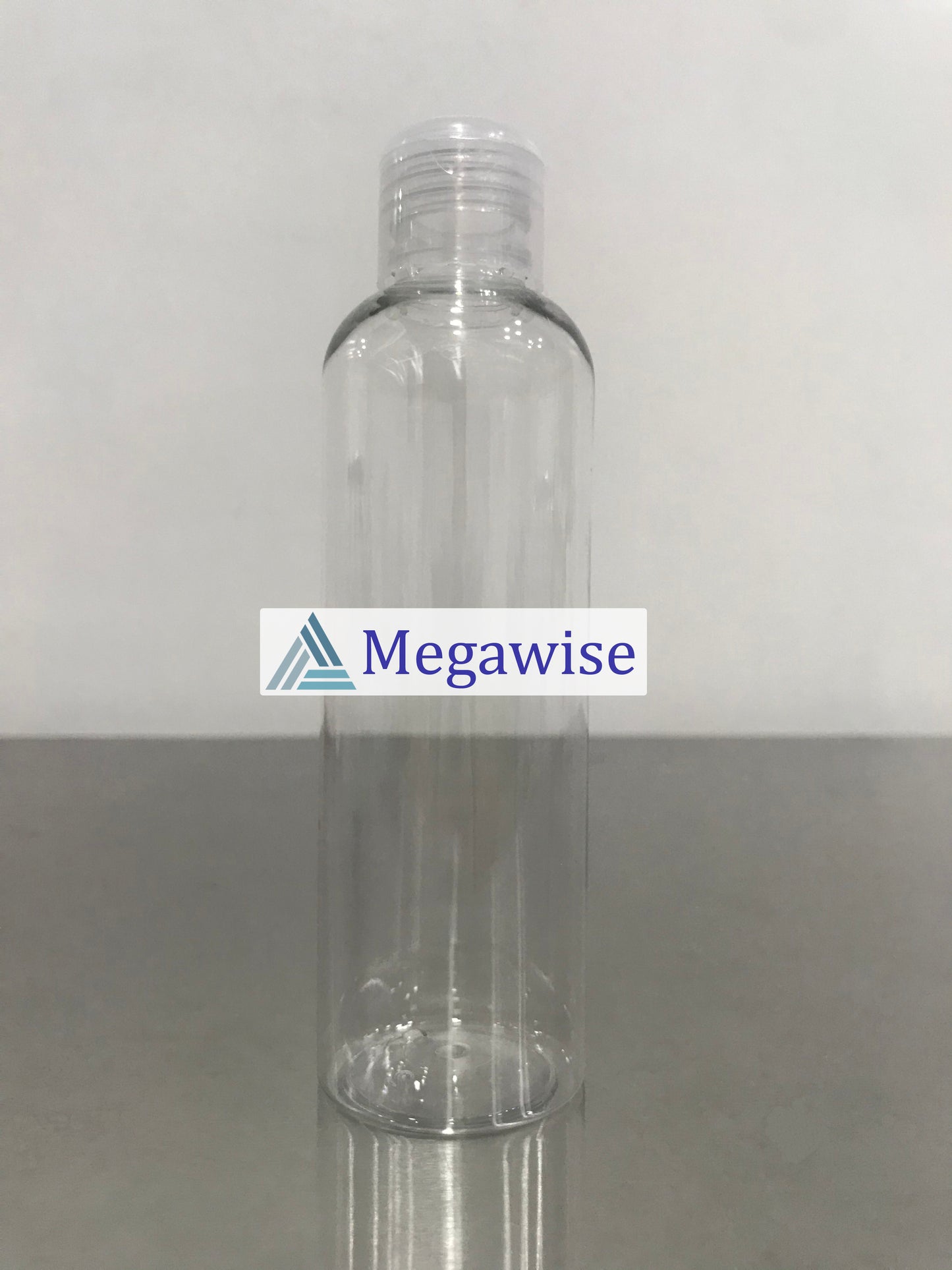 200ml Boston Clear Flip Cap Plastic Bottle