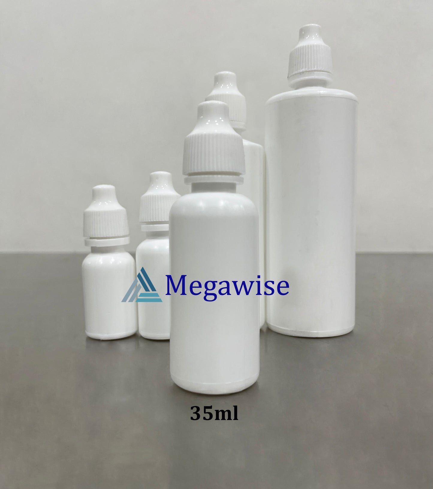 Eye Dropper Clear/White Plastic Squeeze Bottle (LDPE)