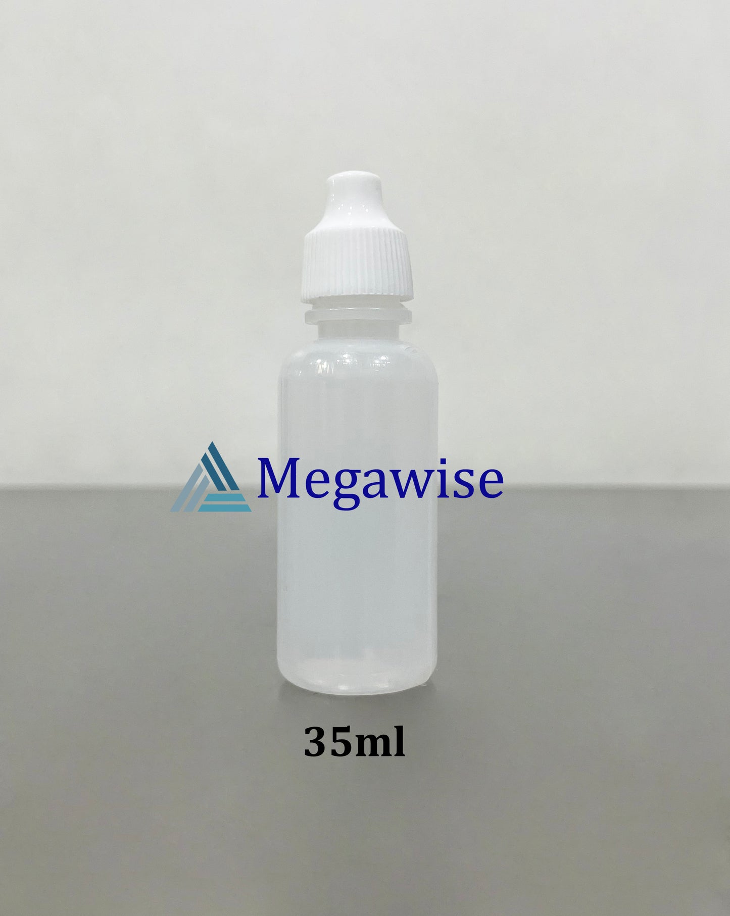 Eye Dropper Clear/White Plastic Squeeze Bottle (LDPE)