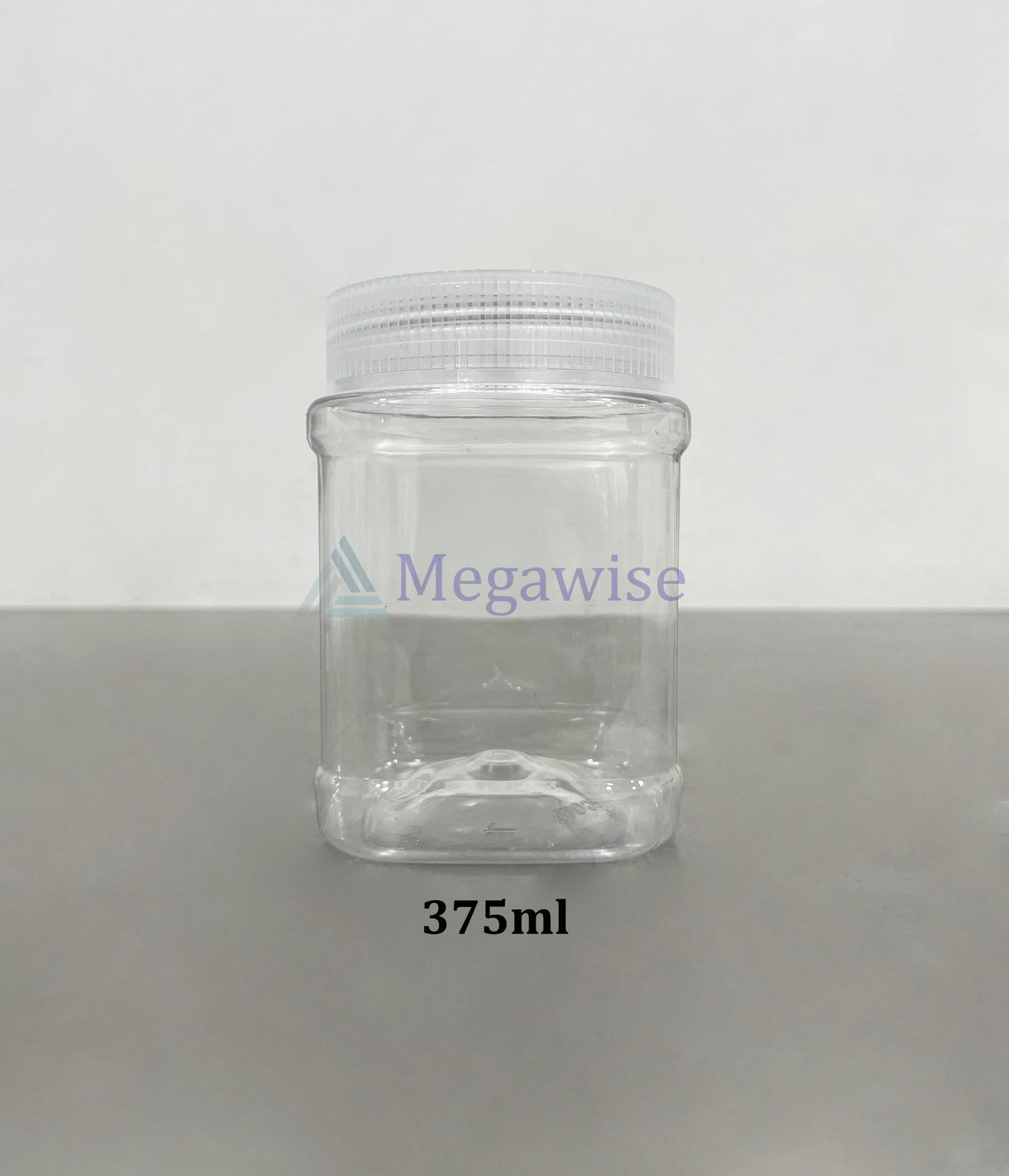 Honey Jar Clear Cap (Square Plastic Jar, Food Grade Quality)