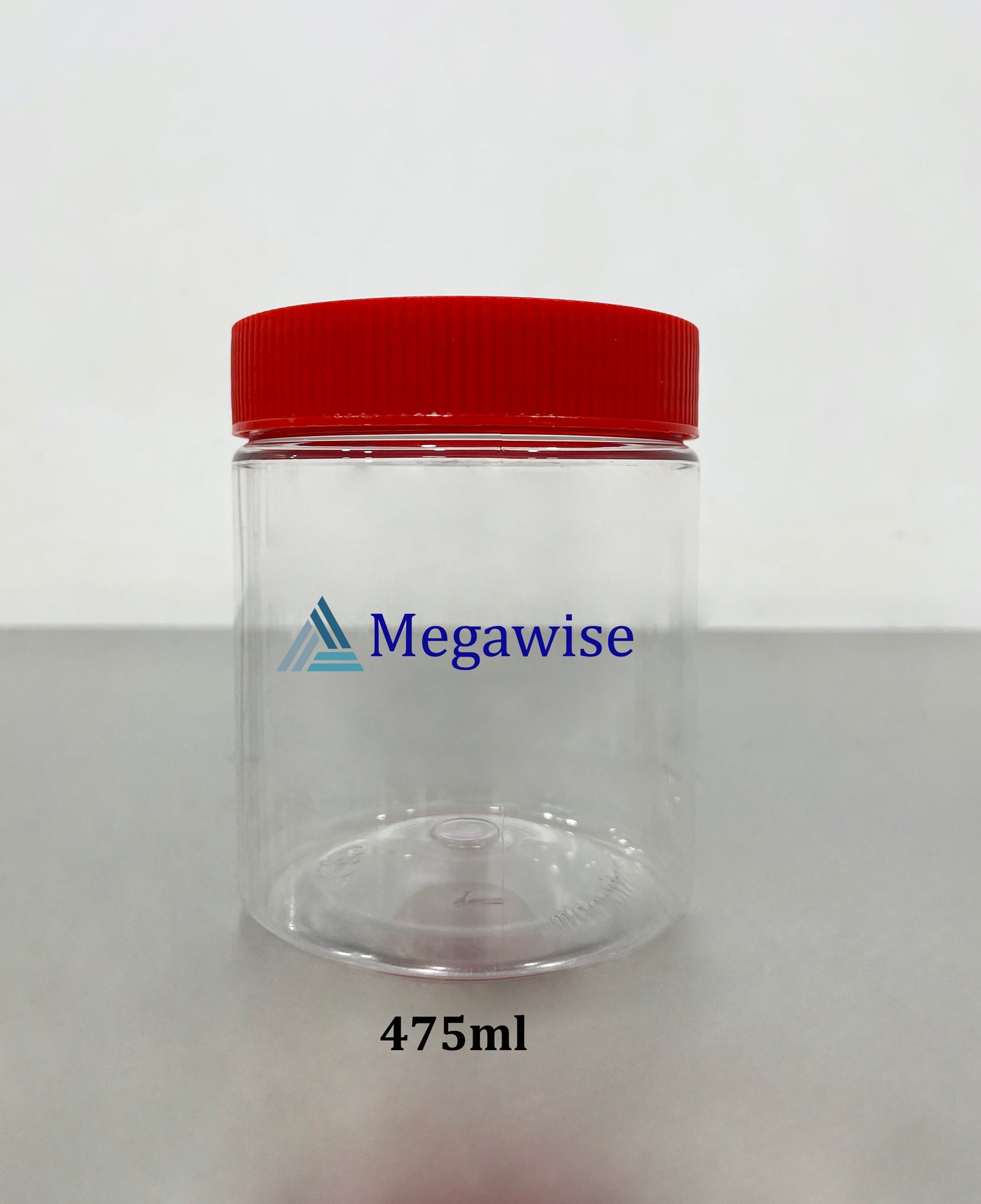 Wafer Plastic Jar with Red Cap