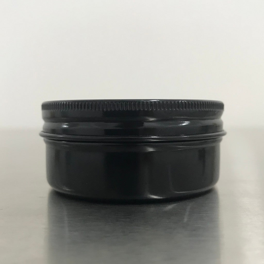 50g Glossy Black Aluminum Tin Can