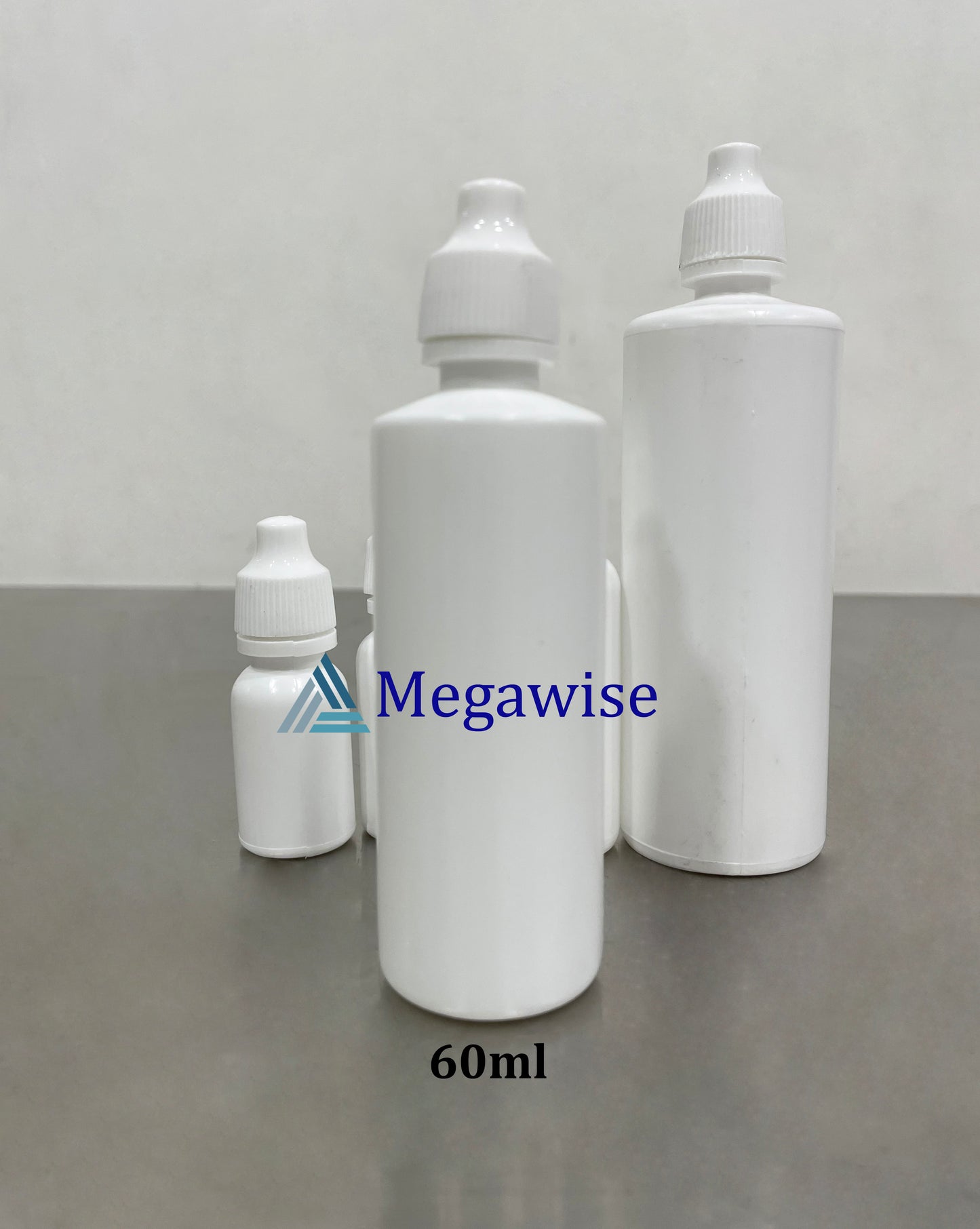 Eye Dropper Clear/White Plastic Squeeze Bottle (LDPE)