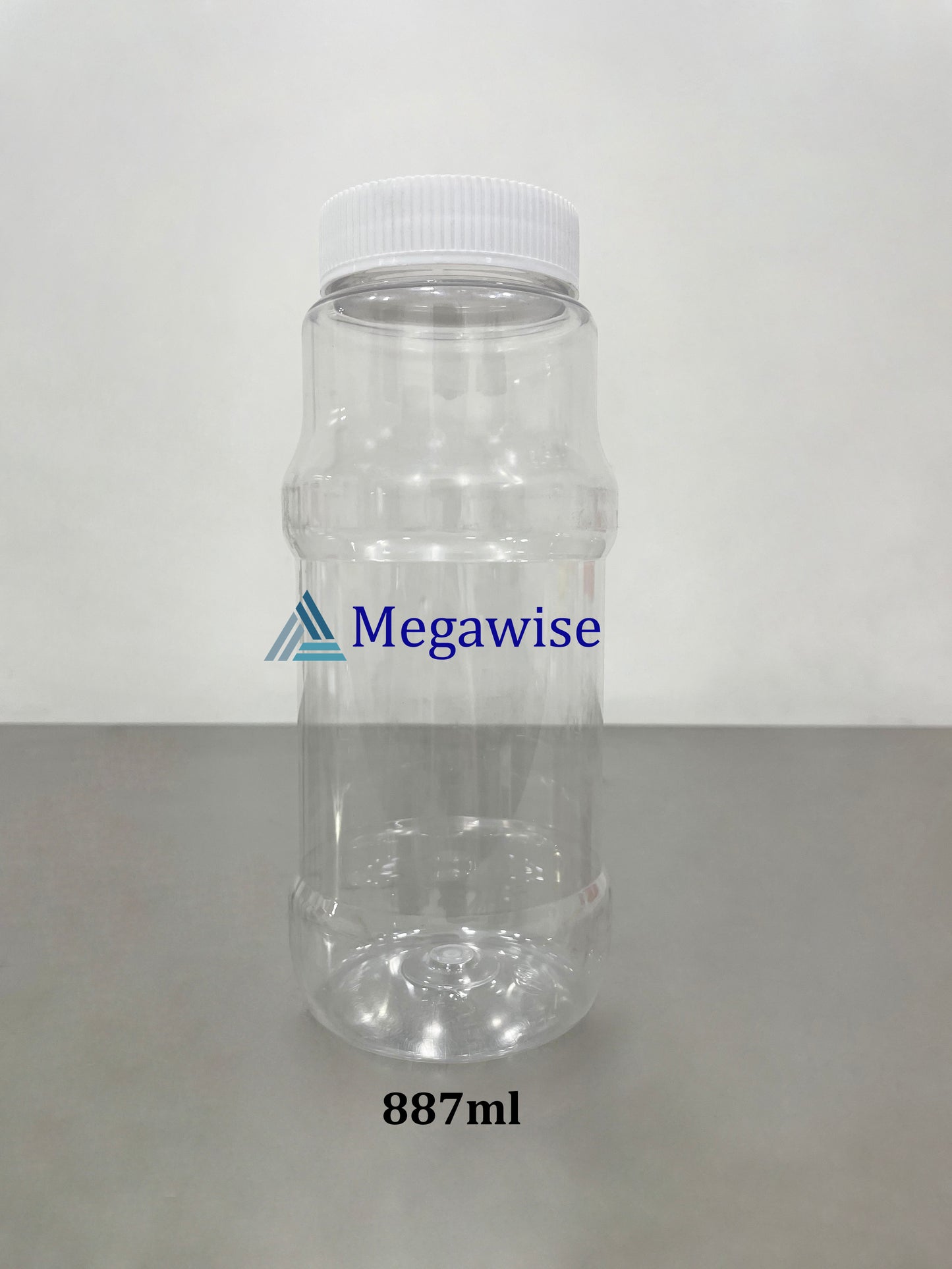 Chip Plastic Jar with White Cap