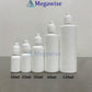 Eye Dropper Clear/White Plastic Squeeze Bottle (LDPE)