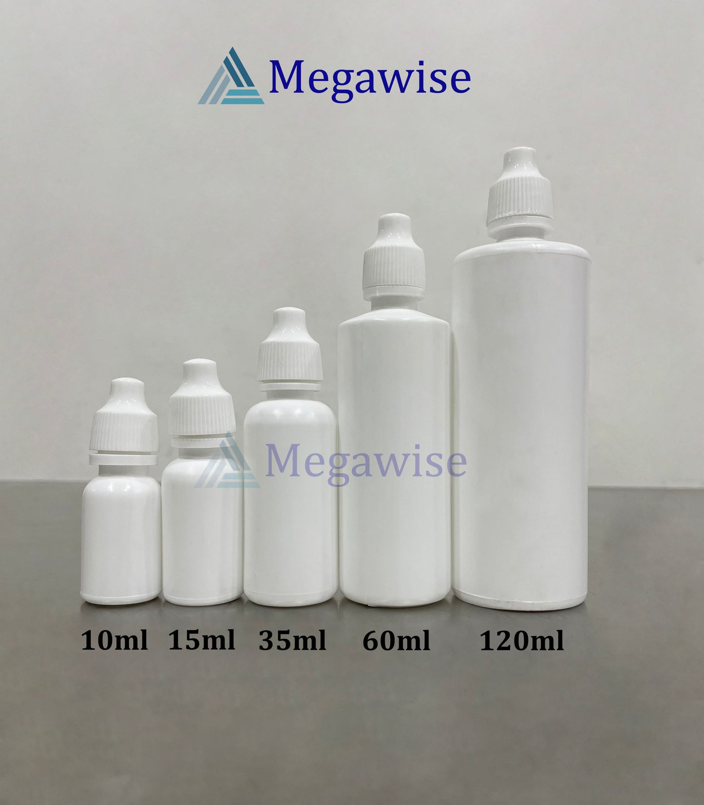 Eye Dropper Clear/White Plastic Squeeze Bottle (LDPE)