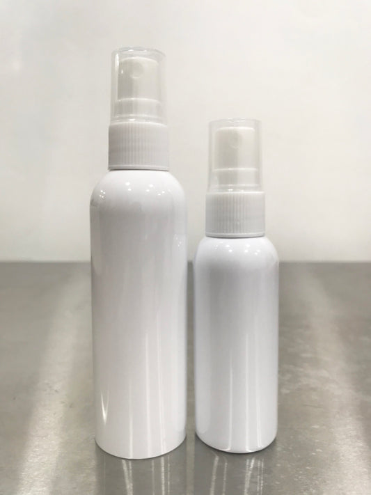 White Spray Plastic Bottle