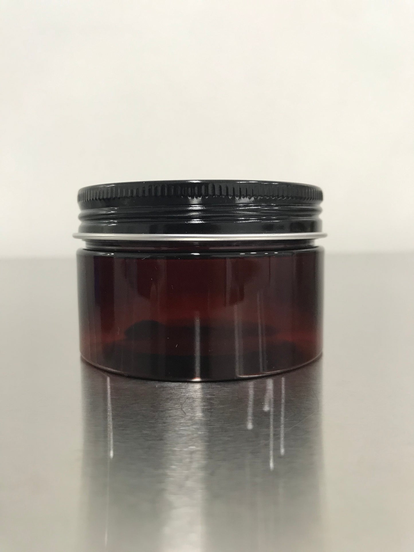 100g Amber Jar with Aluminum Cap