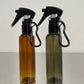 100ml Amber/Black Alcohol Trigger Plastic Spray with Carabiner
