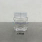 Honey Jar Clear Cap (Square Plastic Jar, Food Grade Quality)