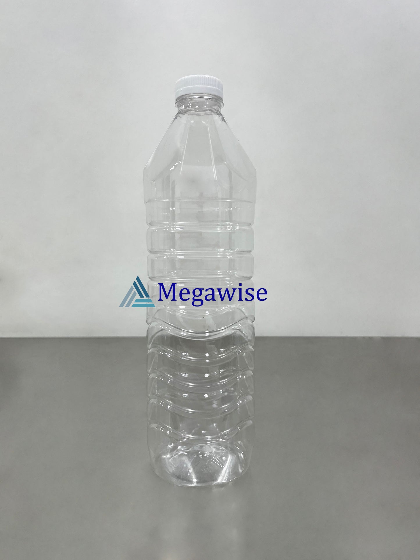 1L Round/Square Water Bottle with 29mm White Cap