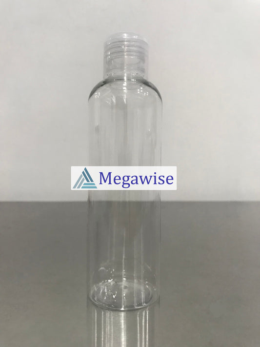 200ml Boston Clear Flip Cap Plastic Bottle