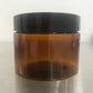300g Plastic Amber Jar Plastic Black Cap