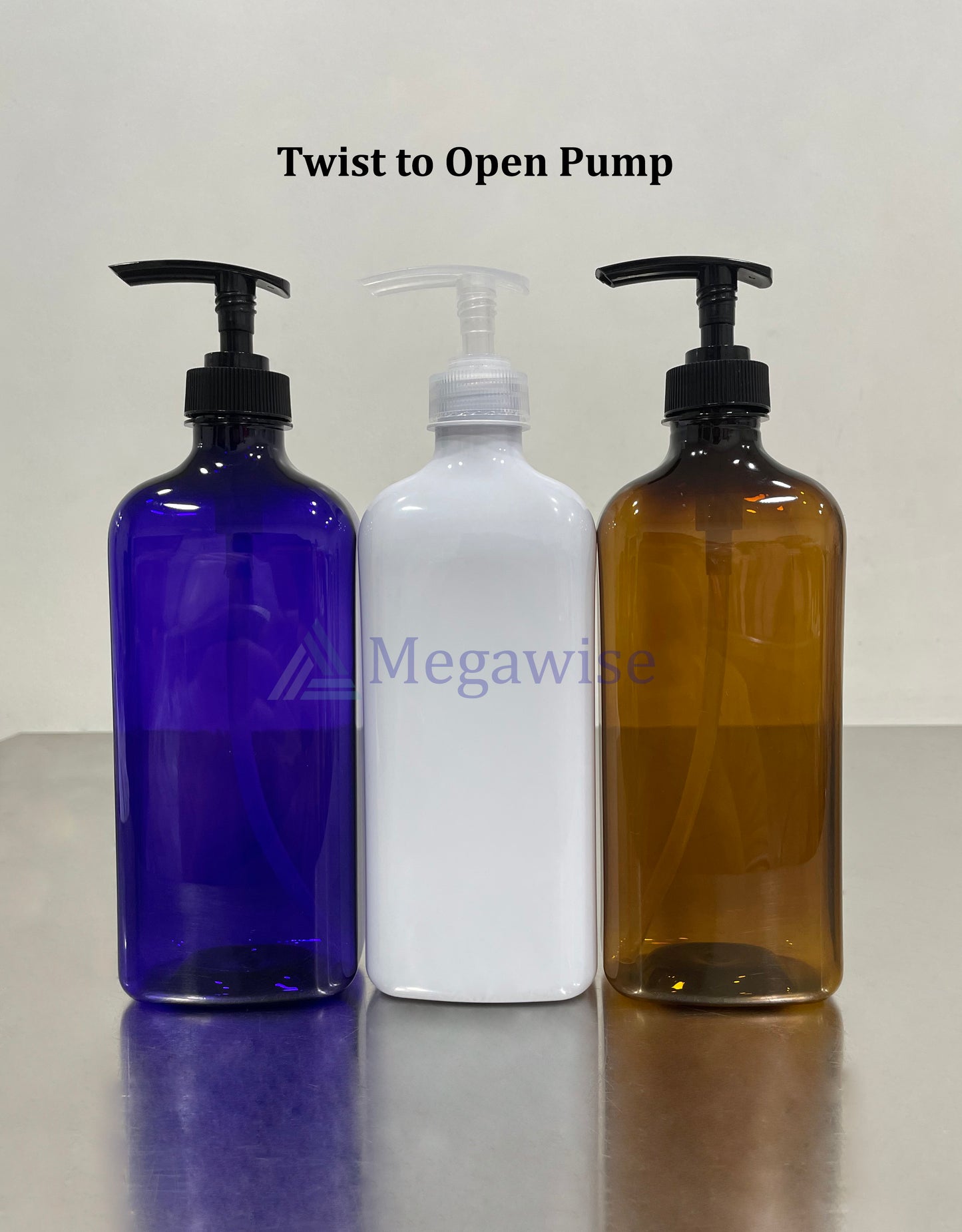 500ml Colored Curved Pump T01 (High Quality PET Plastic)