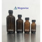 Boston Amber Glass Bottle Screw Cap with Plug